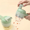 Electric 4-in-1 hand-held vegetable slicer