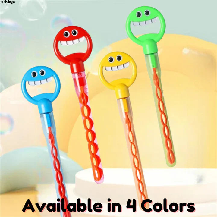 OverBubbles™ Smiling Face Bubble Wand | 1 + 1 Free