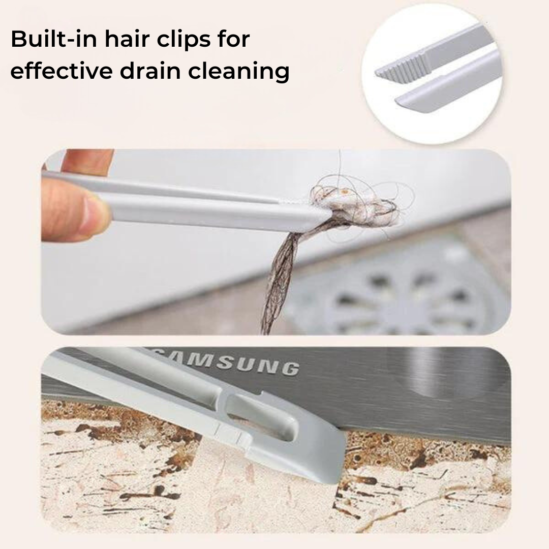 Multifunctional rotating joint cleaning brush