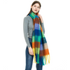 Cheerful cashmere winter scarf