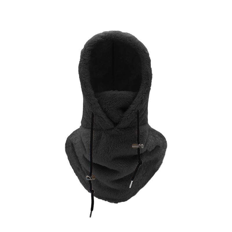 Ski mask with Sherpa hood