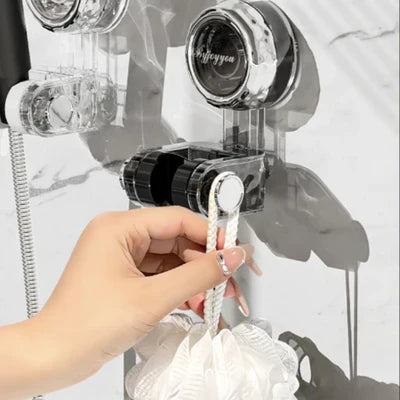 CrystalHold - Suction cup shower head holder without drilling