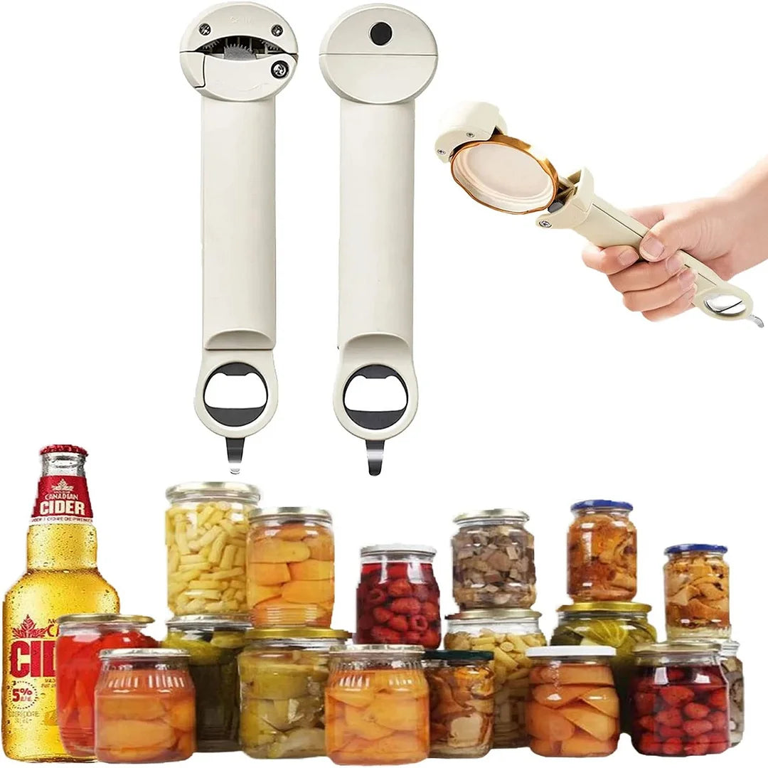 Multifunctional retractable bottle opener