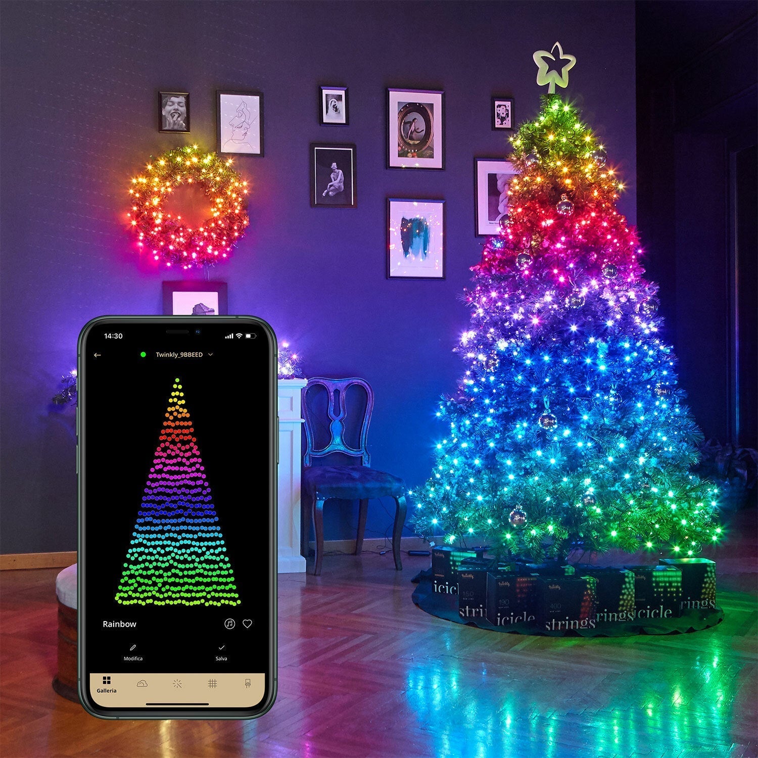 SmartLight™ - Phone-controlled Christmas tree lights [Last day discount]