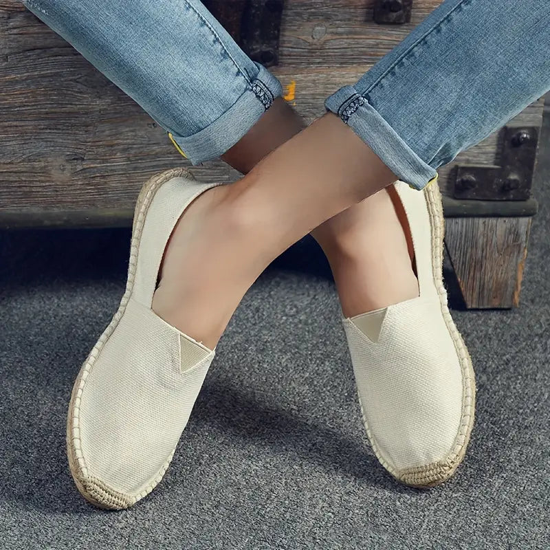 Loraine - Airy Canvas Espadrille Flats (Last Day Discount)