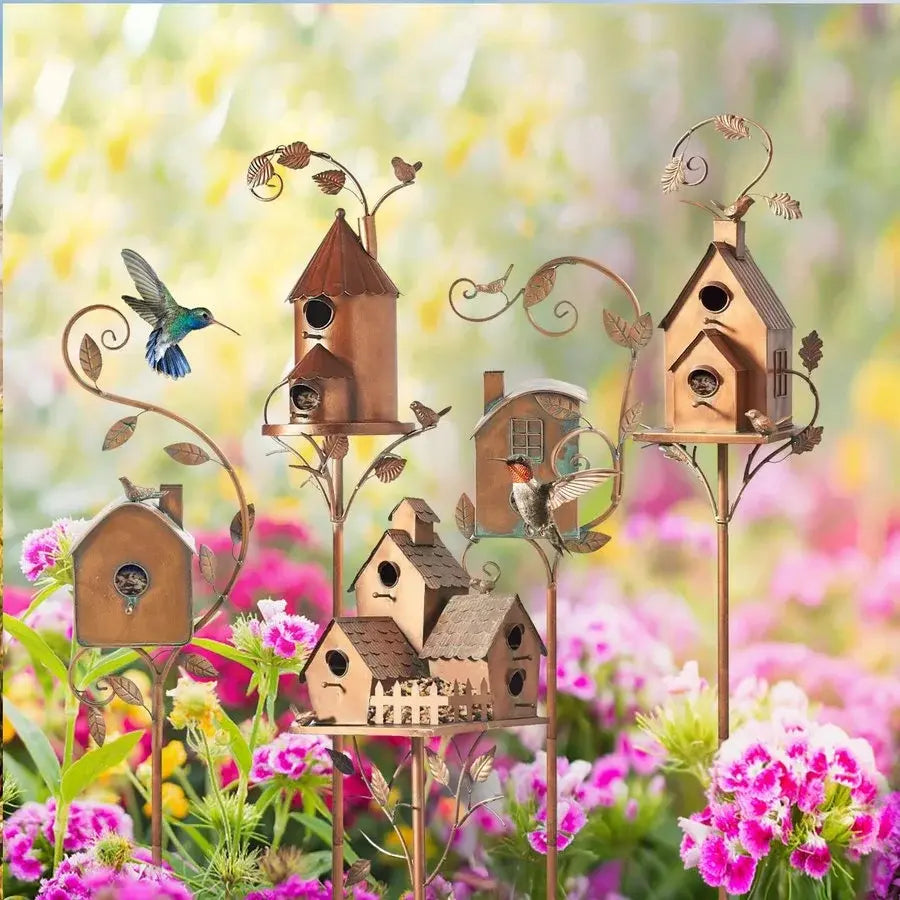 ChirppyHouse™️ - Garden Decoration Metal Birdhouse [Last Day Discount]