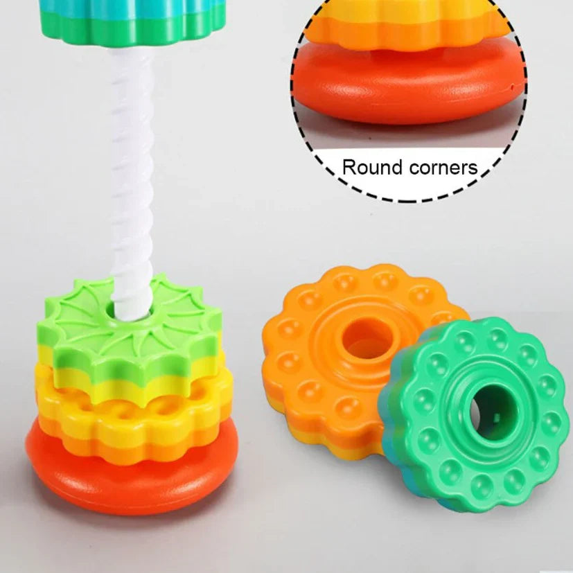 HappyTower - Colorful stacking tower for children