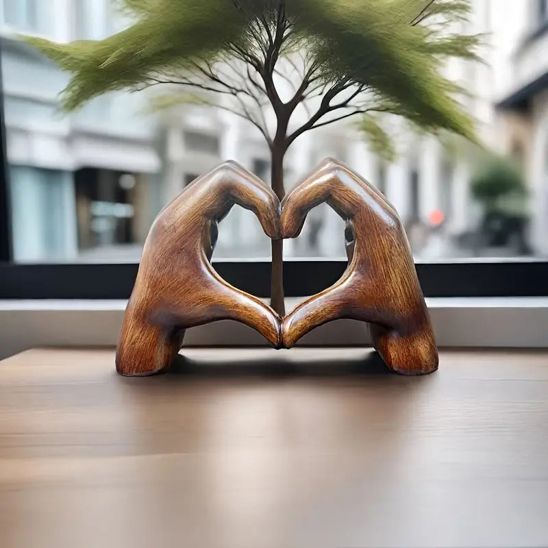 GrainCraft™️ - Love Hands Embellishment with Imitation Wood Grain [Last Day Discount]