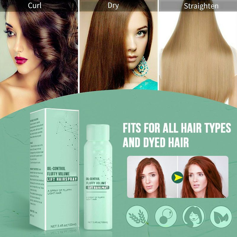 (1+1 FREE) | FluffyHair™ - Eelhoe Oil Control Volume Spray [Last Day Discount]