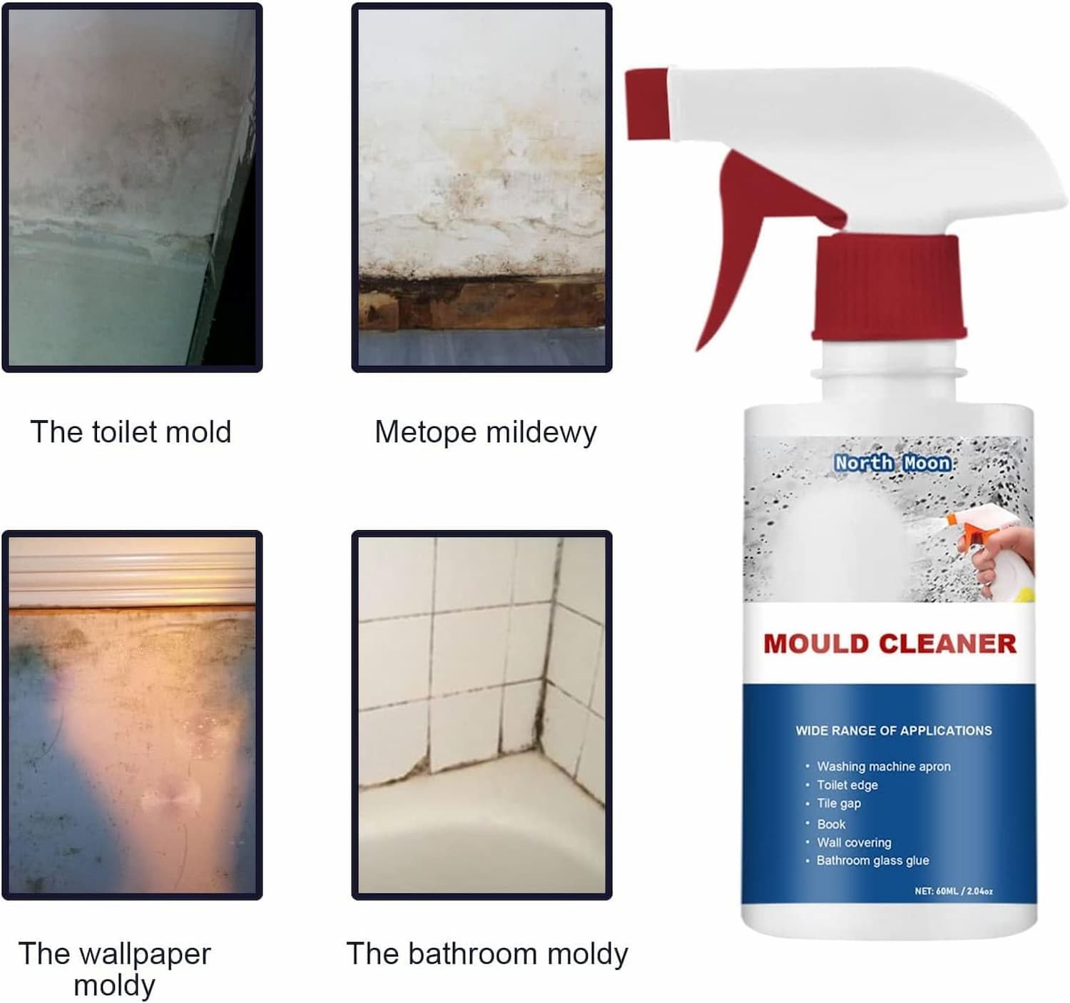 (1+1 Free) - ClearMazay™ - Mold Cleaner Foam Spray - Eliminate mold and stains like they weren't there! [Last Day Discount]