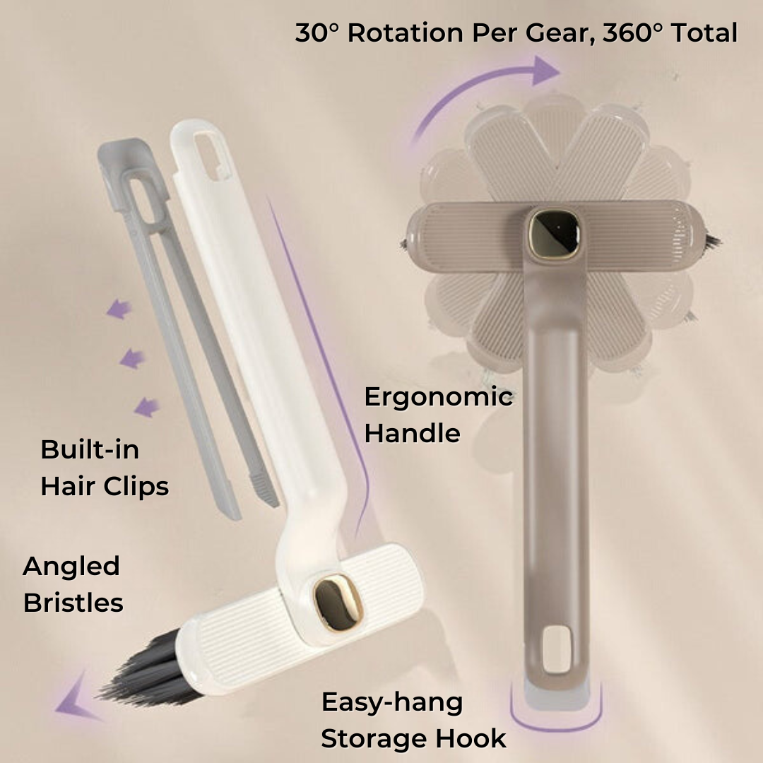 Multifunctional rotating joint cleaning brush