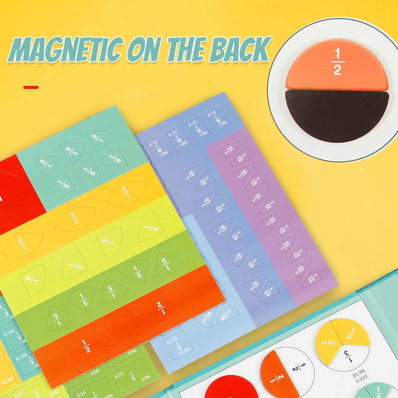 MatheKid™ - Magnetic Fraction Educational Puzzle - Learn math in a fun way! [Last day discount]