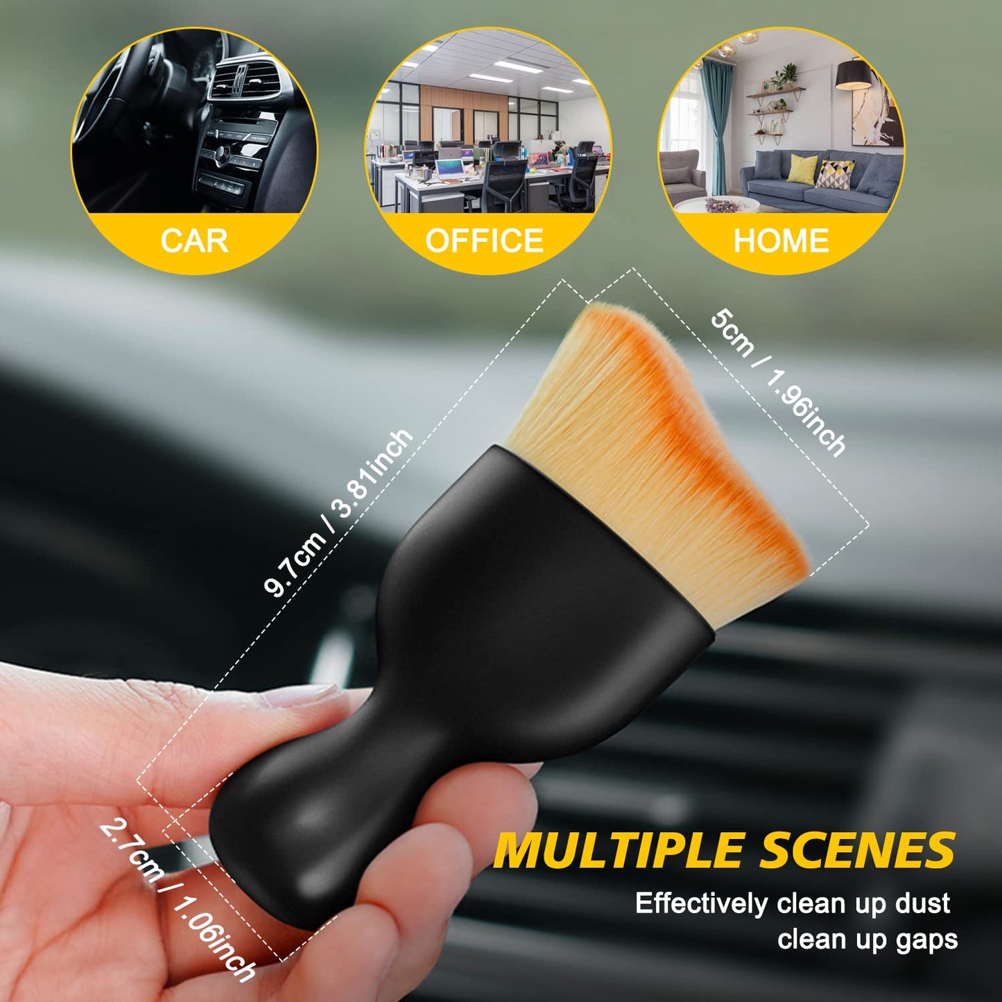 Dust brush for car