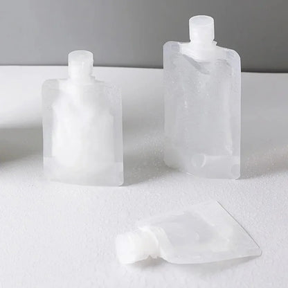 Expiratory travel fluid bag