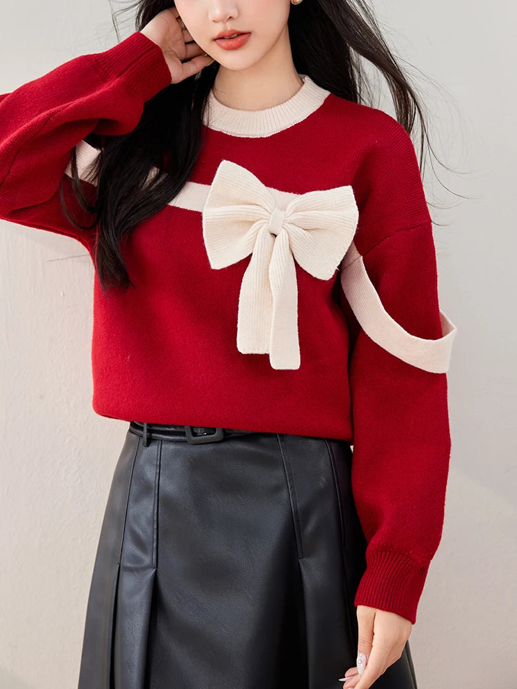 Red women's sweater