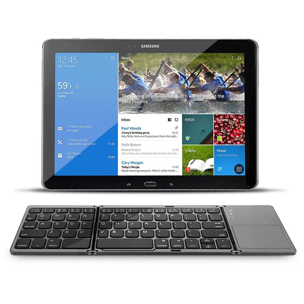 Faltbares Wireless Keyboard mit Ultra-Slim Touchpad