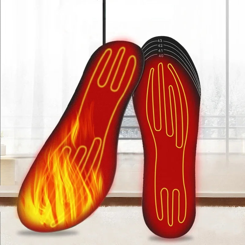 USB heated insoles