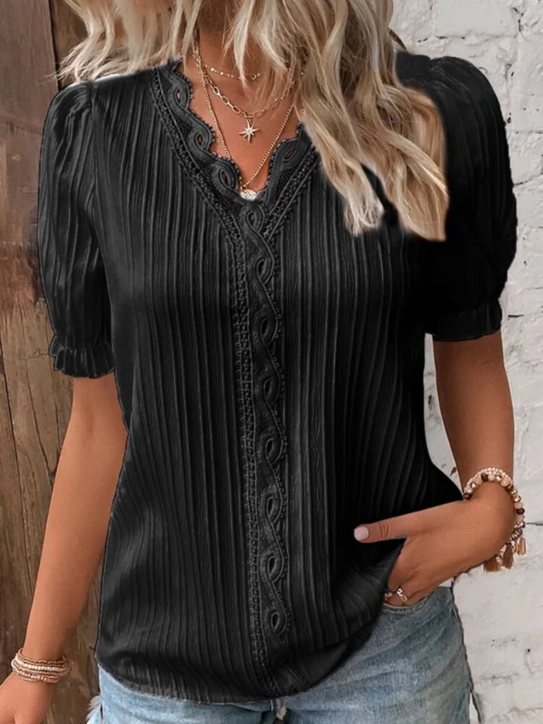 Modize™ - Elegant V-neck Shirt [Last Day Discount]