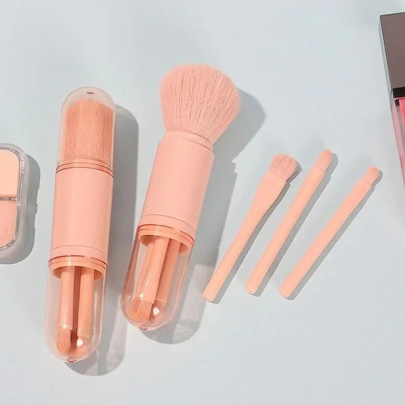 4-piece telescopic mini-make-up brush