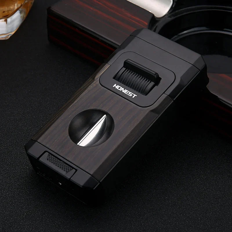 CigarCraft™ - All-in-one jet flame lighter with integrated V-cut cutting tool [Last day discount]