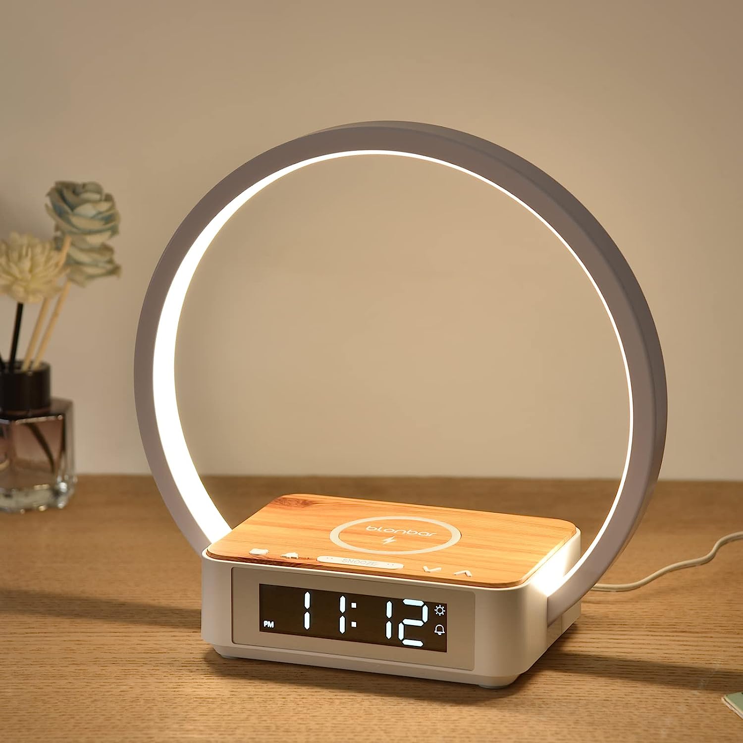 GlowCharge™ - LED Wireless Phone Charger Desk Lamps With Alarm Clock [Last Day Discount]