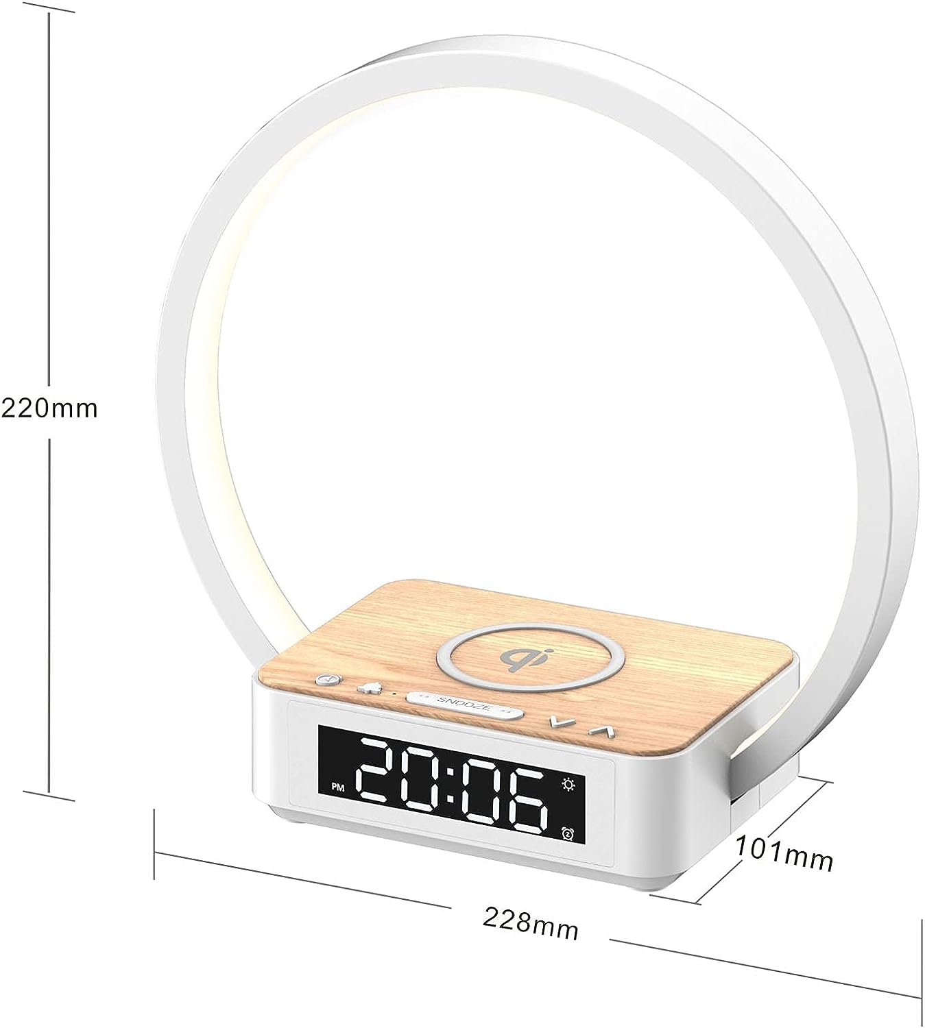 GlowCharge™ - LED Wireless Phone Charger Desk Lamps With Alarm Clock [Last Day Discount]