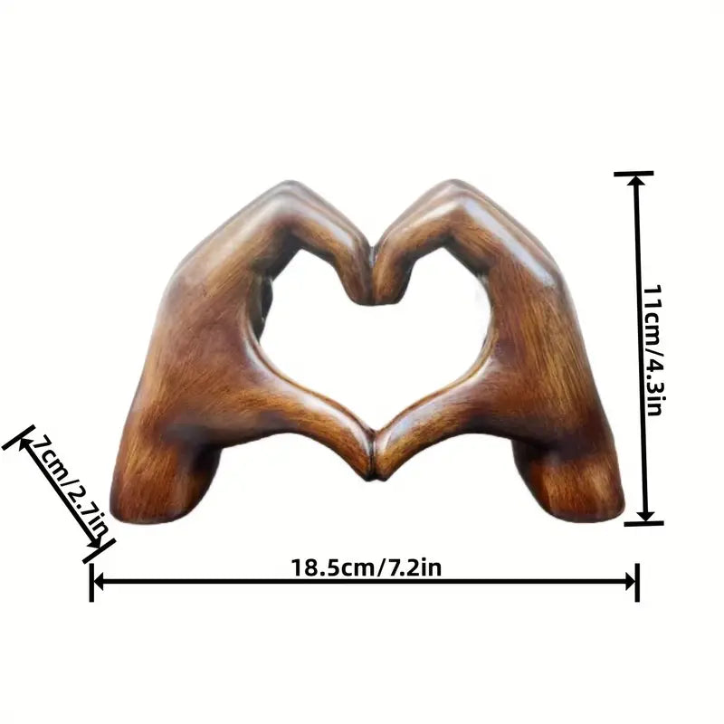 GrainCraft™️ - Love Hands Embellishment with Imitation Wood Grain [Last Day Discount]