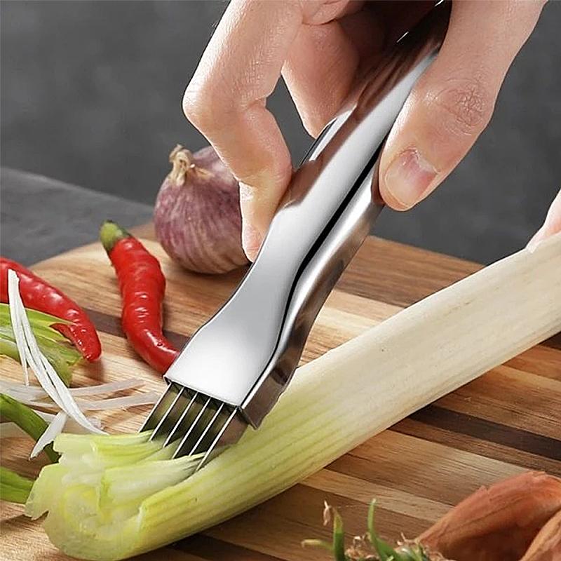 VeggieSlicer - Stainless Steel Chopper for Green Onions [Last Tab Discount] 