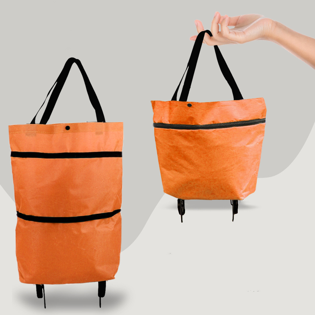 ShoppingCart™ - 2 in 1 Foldable Shopping Trolley Carrying Bag [Last Day Discount]