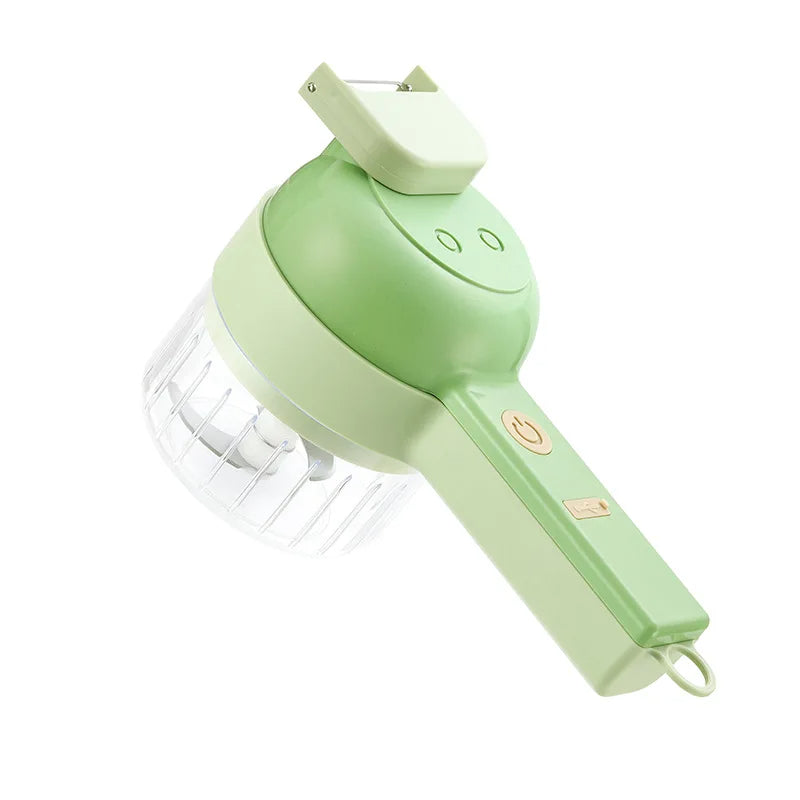 Electric 4-in-1 hand-held vegetable slicer