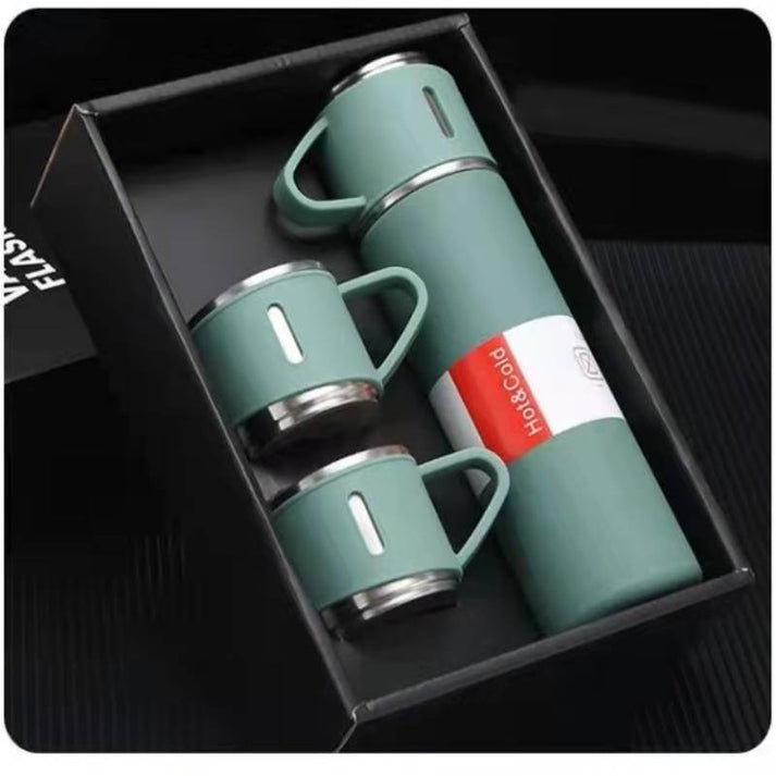 Hot&amp;Cold™ - Stainless Steel Vacuum Thermo Travel Bottle &amp; Mug Set - the ultimate companion for your mobile lifestyle! [Last Day Discount] 