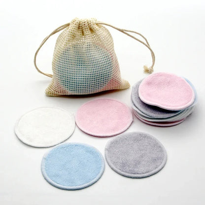 Reusable bamboo make-up remover pads