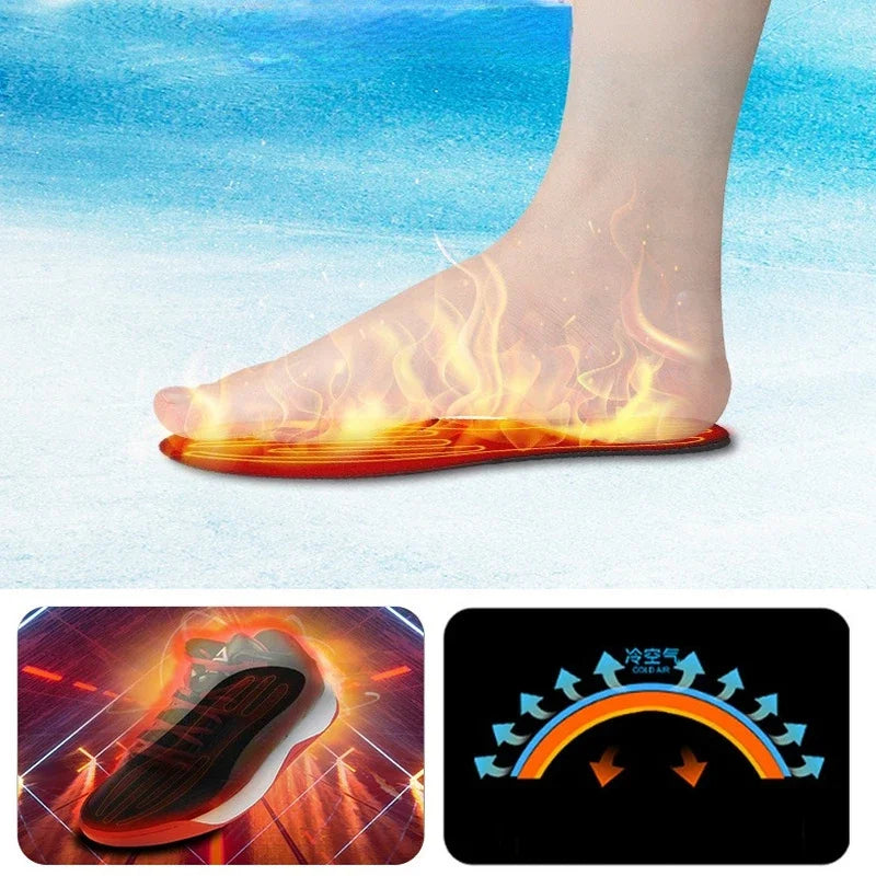 USB heated insoles