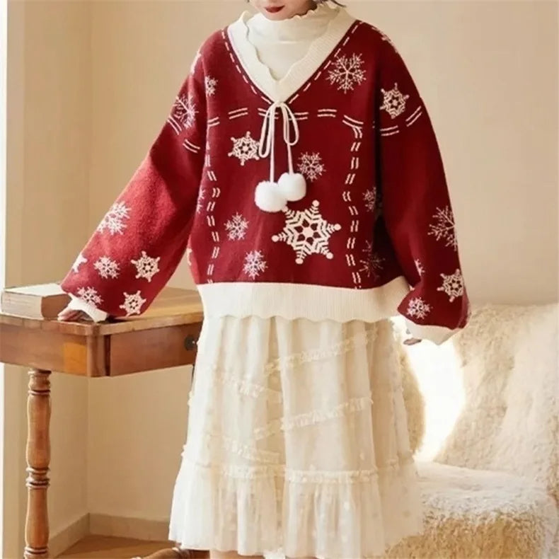 Festive women's sweater