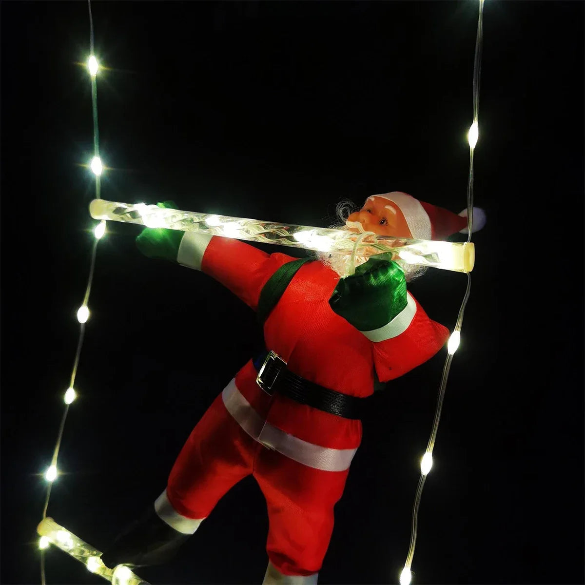 LED Christmas conductor with Santa decor