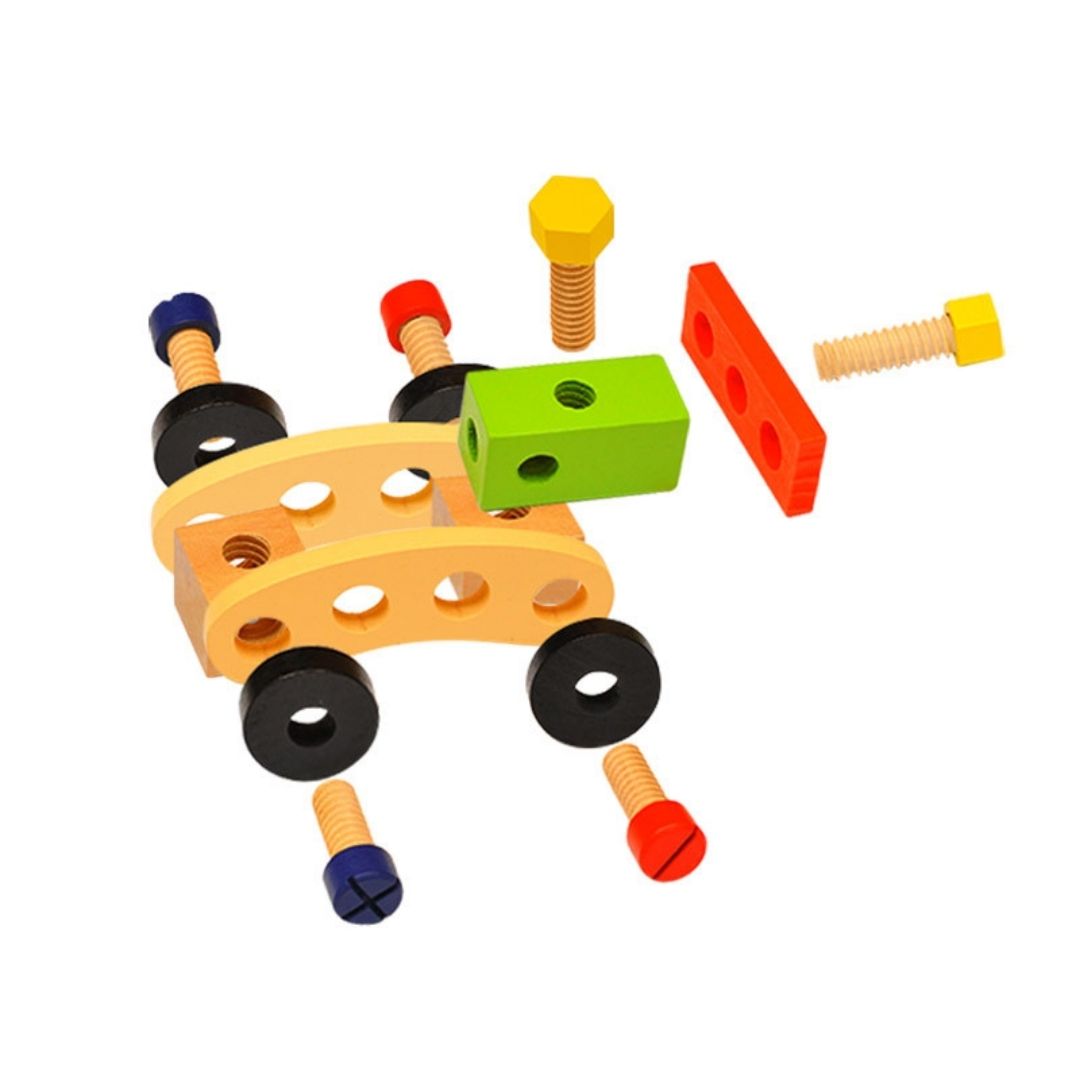 WoodBox™ - Wooden tool set with toolbox - Learning and discovery for children! [Last day discount]