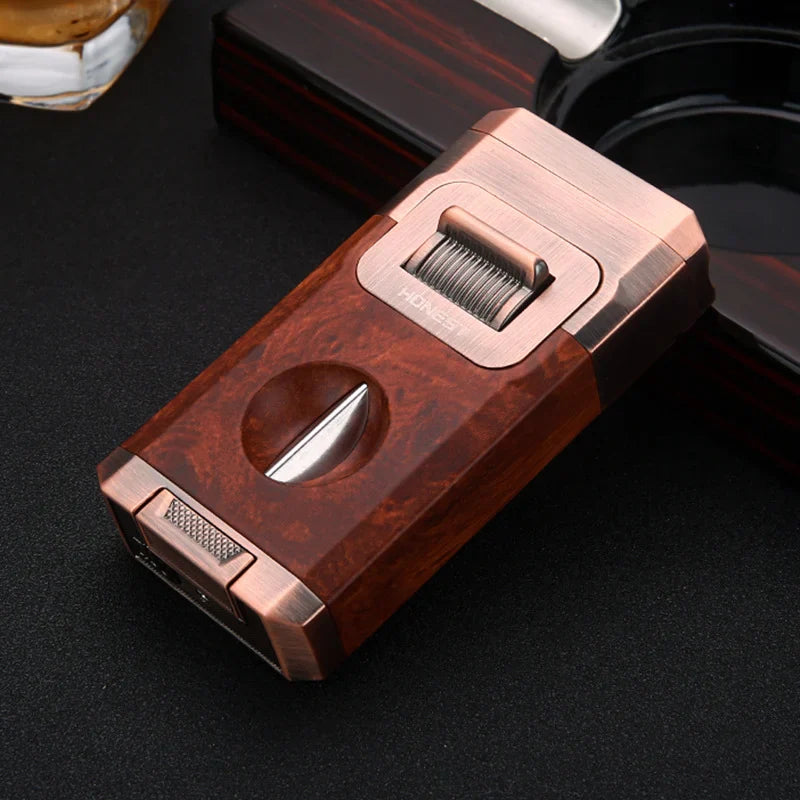 CigarCraft™ - All-in-one jet flame lighter with integrated V-cut cutting tool [Last day discount]