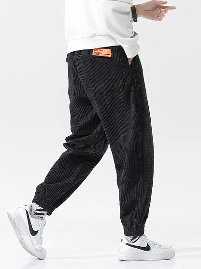 Casual cord pants sweatpants