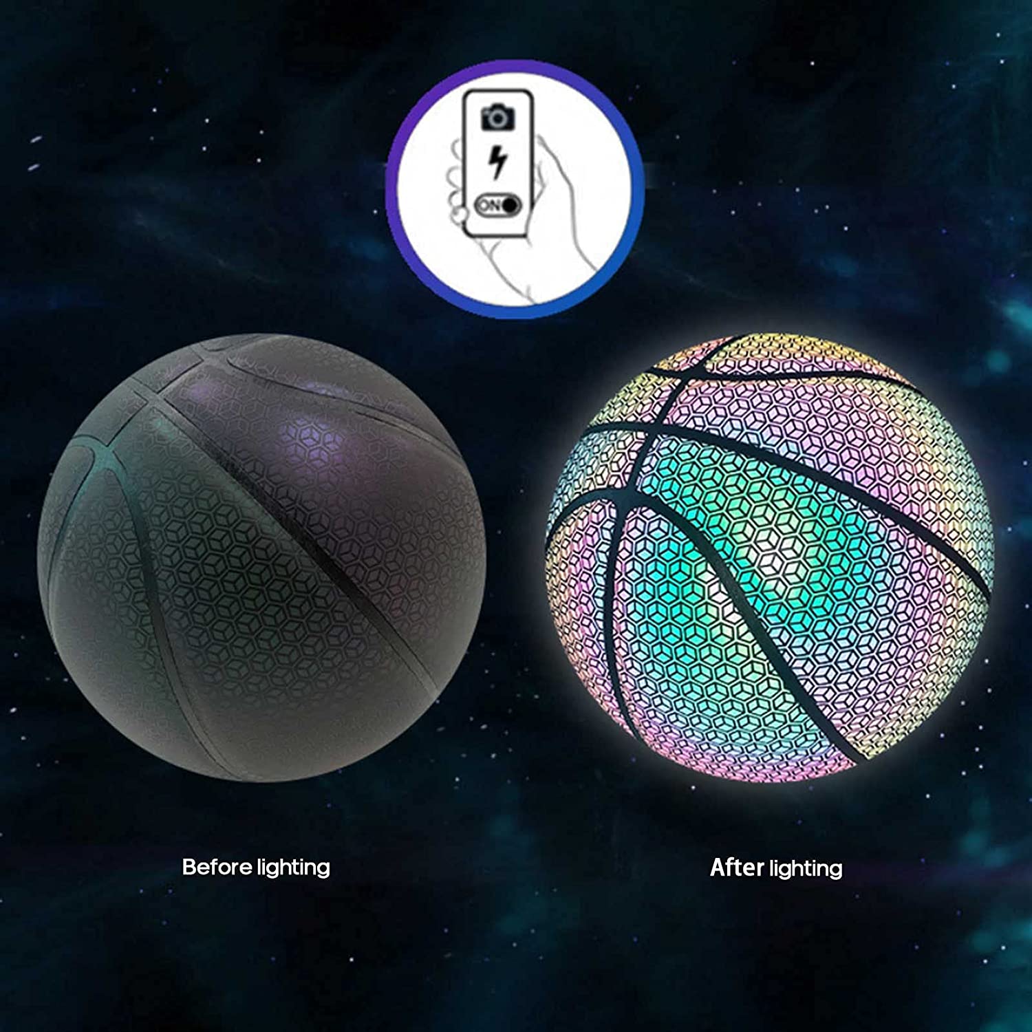 FUNKEMONS™ - GLOW IN THE DARK REFLECTIVE BASKETBALL [Last Day Discount] 