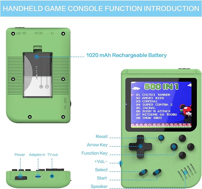 PocketArcade™ - Portable Arcade Game Console [Last Day Discount]