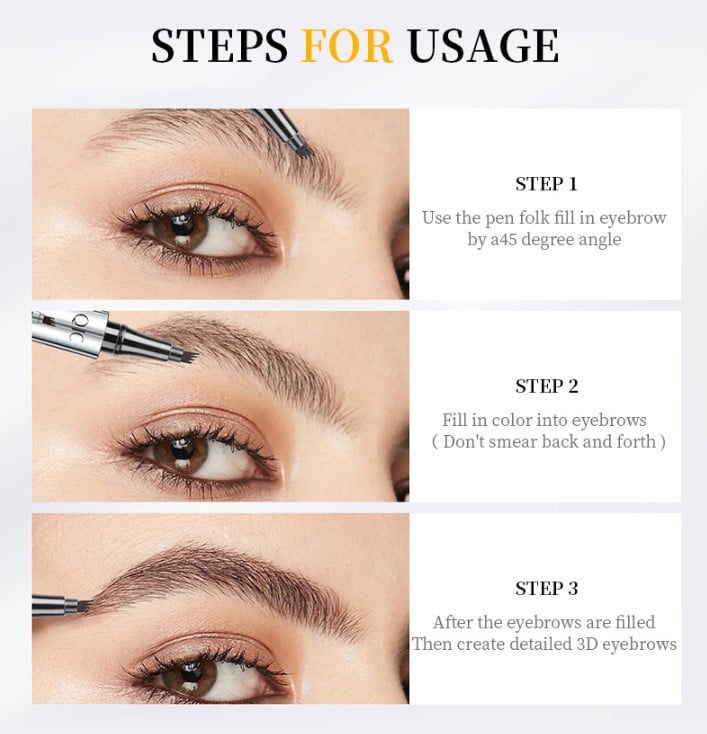 1+1 Free | 3D Microblading™ - Waterproof Eyebrow Pencil [Last Day Discount]