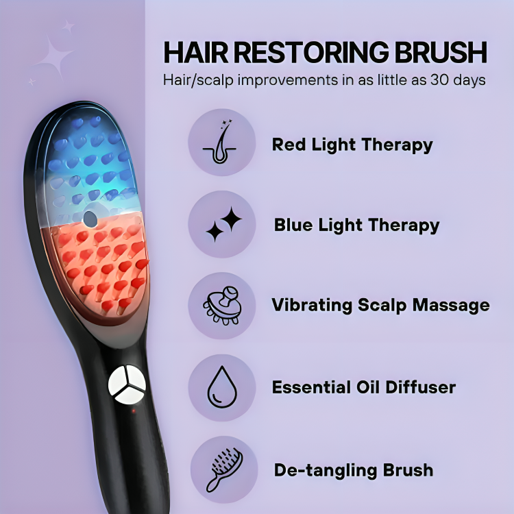 Anti-Hair Loss™ - Anti-Hair Loss Therapy Comb: 5-in-1 Hair Revitalization Comb + Vegan Oil [Last Day Discount]