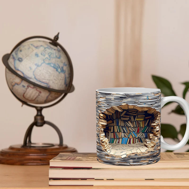 ArtisticSip™ - 3D Bookshelf Mug [Last Day Discount]