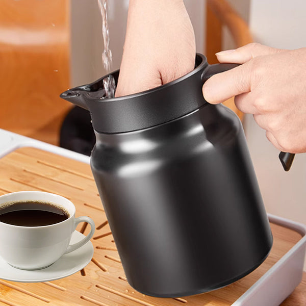 SteelKettle™ - Stainless Steel Vacuum Thermos Kettle - Keeps your drinks warm for up to 10 hours! [Last Day Discount]