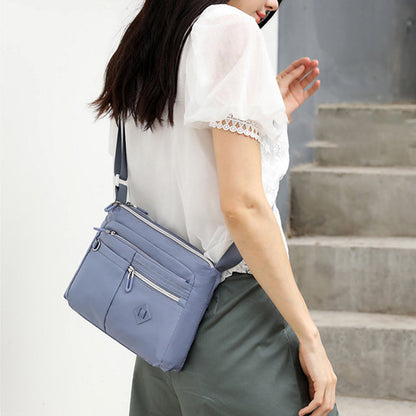 Multi-pocket shoulder bag for women