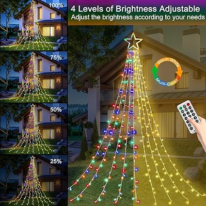 Multicolor LED Christmas trees