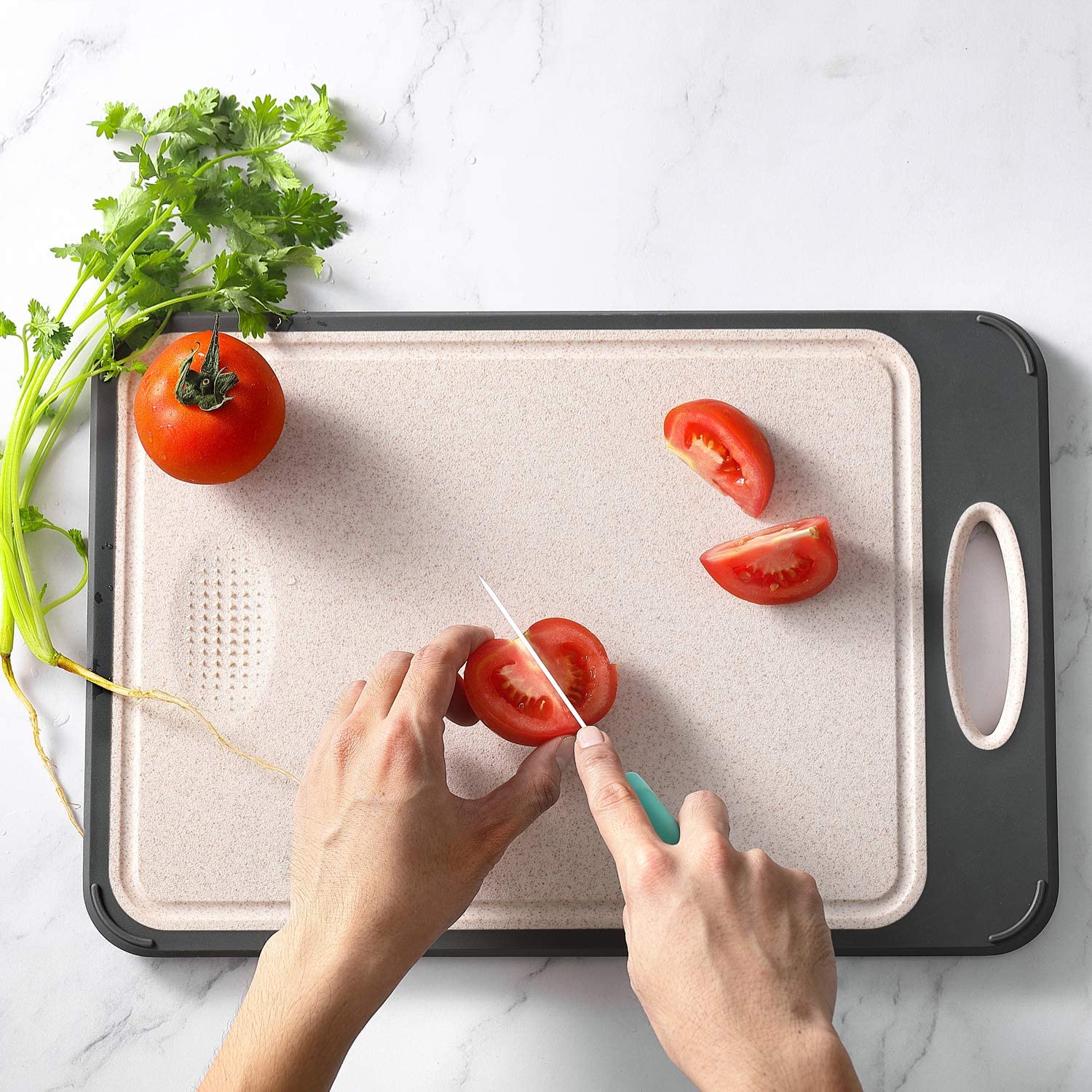 Cutting Board™ - Cutting Board for Kitchen - Stainless Steel Cutting Board for Meals [Last Day Discount] 