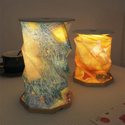 Foldable art lamp