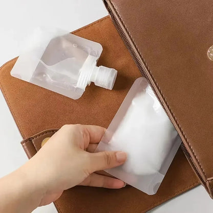 Expiratory travel fluid bag