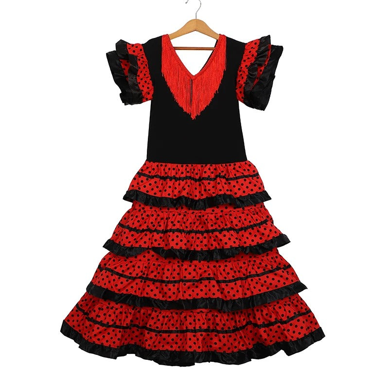 Traditional Spanish dance dress for girls